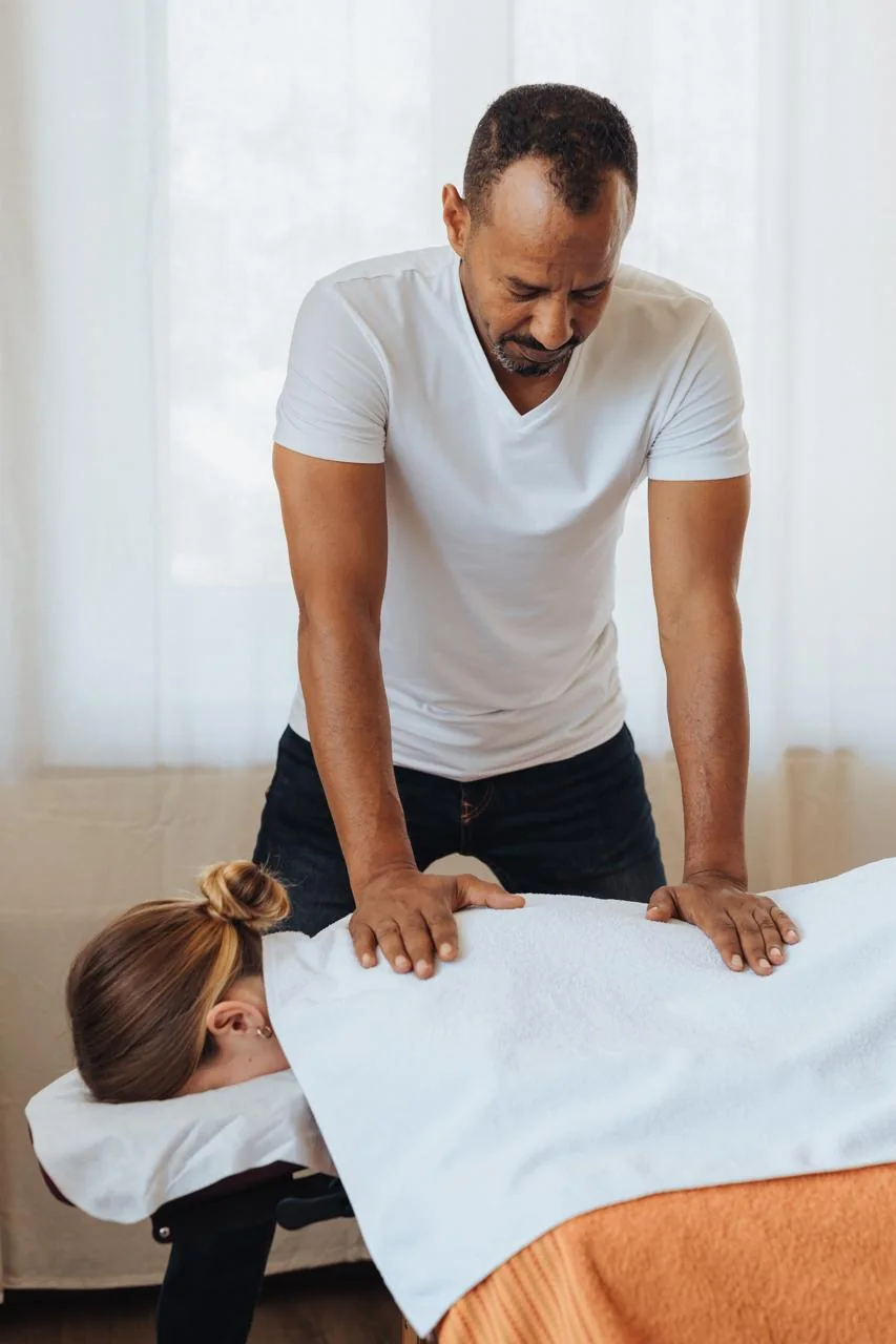 Professional wellness massage session